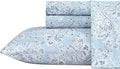 Wrangler - King Bed Sheets, Ultra-Soft & Lightweight Bedding with Matching Pillowcases, Lightweight Bed Set for All Season Comfort, Oeko-Tex Certified (Prairieland Paisley Blue)