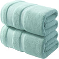 REDKISS 100% Cotton Bath Towels Set of 2, Extra Large Bath Sheets 35 X 70 Inches, 800 GSM, Quick Dry, Ultra Soft & Super Absorbent Bathroom Towel Sets for Bathroom, Gym, Spa, Pool & Hotel, Blue