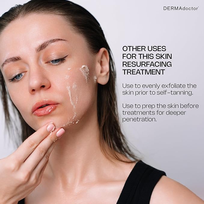 DERMAdoctor Physical Chemistry Dermatologist Formulated Microdermabrasion Facial Scrub + Multiacid Peel with AHA and BHA, Brightening, Smoothing, Pore Minimizer for face - 1.7 oz