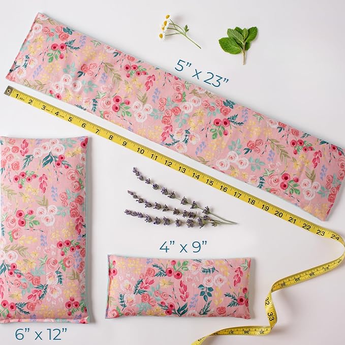 Hot Cold Pack Reusable and Microwavable Heating Pad with Flax Seed and Dried Herbs, Ice Pack, Aromatherapy Heat Pack