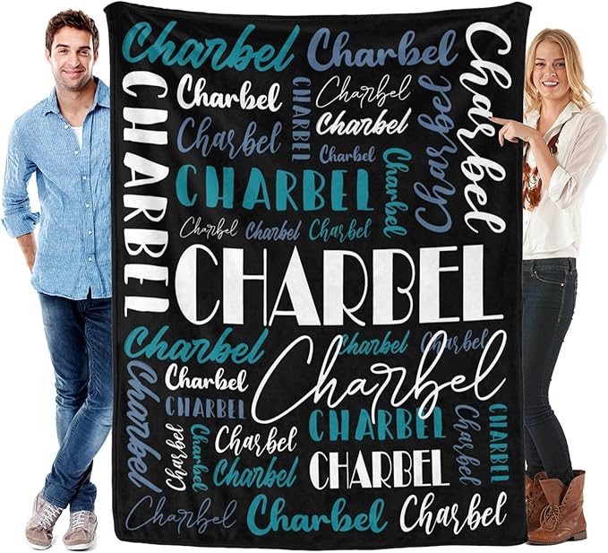 Name Blanket Personalized Blanket for Adult Kids Flannel Customize Throw Blanket Custom (Color 13, 40 x 50 Inches)