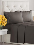 Cal King Size 4-Piece Sheet Set - Extra Soft, Breathable & Cooling - Hotel Luxury Durable Bed Sheets for Women & Men - Deep Pockets, Easy-Fit & Wrinkle-Free - Cool Brown Oeko-Tex