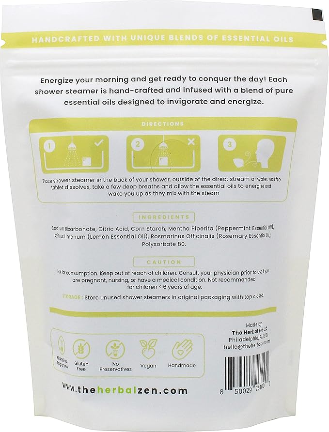 Aromatherapy Shower Steamer Gift Set - Christmas Gift - Adult Stocking Stuffer - USA Made - Shower Bomb Tablets Made with Soothing Natural Essential Oils - Relaxation Gift for Women and Men