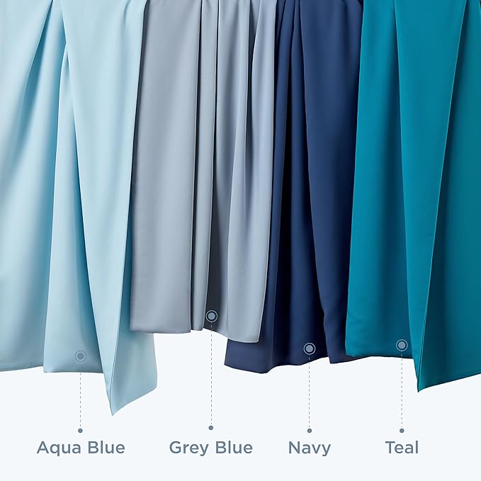 Bedsure Pillow Cases Standard Size, Cooling Pillow Cases, Rayon Derived from Bamboo Teal Blue Pillowcases Standard Set of 2, Breathable & Soft Bedding Pillow Cover with Envelope Closure, 20x26 Inches