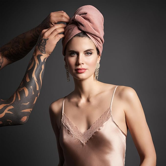 Fromm Softees Microfiber Salon Hair Towels for Hairstylists, Barbers, Spa, Gym in Terracotta, 16" by 29", 10 Count Perfect Hair Care Towel for Drying Curly, Long, Wavy Hair