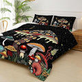 Mushroom Comforter Twin Bed Set，Twin Size Mushroom Bedding Set，with 1 Comforter with 2 Pillow Case