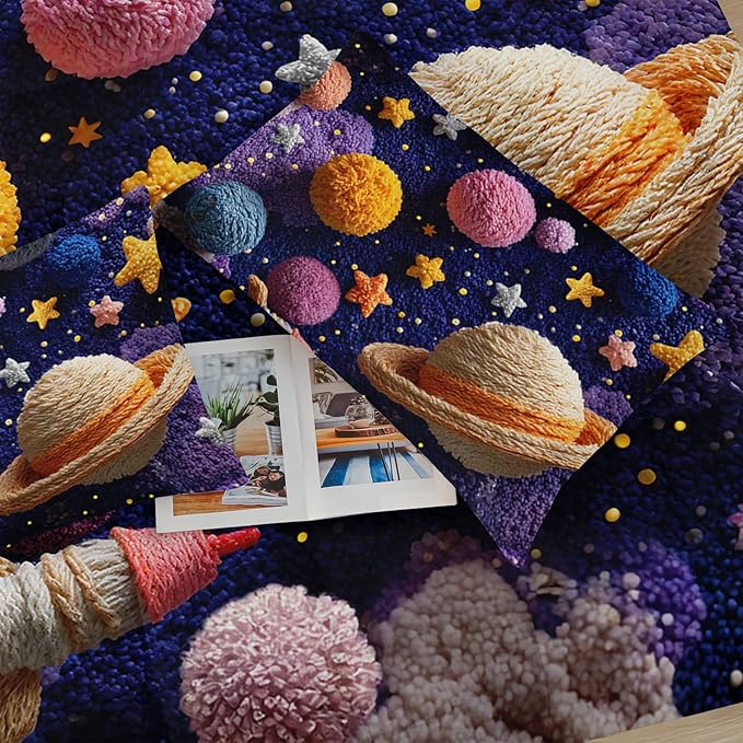 Puple Pink Galaxy Comforter Full Size，Galaxy Theme Bedding Set Full for Kids