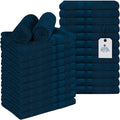 DAN RIVER 100% Cotton Salon Towels Set – 16x26 inches, Pack of 24, Highly Absorbent and Quick-Dry Towels for Hand, Salon, Spa, Beauty, Gyms and Home Hair Care, Navy