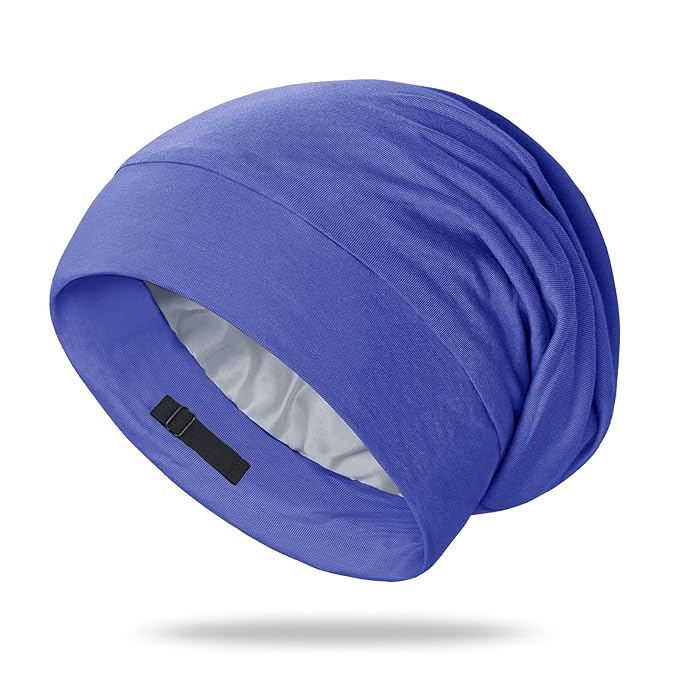 OLESILK 100% Mulberry Silk Bonnet for Sleeping Women, Silk Hair Wrap for Sleeping, Silk Sleep Bonnet for Women&Men, Real Silk, Not Satin