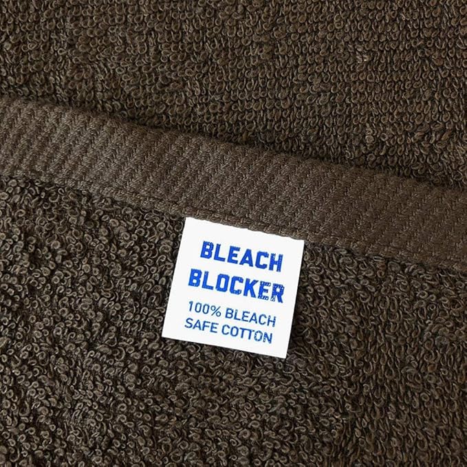 Arkwright Bleach Proof Salon Towels - Pack of 12 - Highly Absorbent, 100% Cotton, Quick Dry Spa Face Towel for Hair Stylist, Barber, Pedicure, and Esthetician, 16 x 28 in, Brown