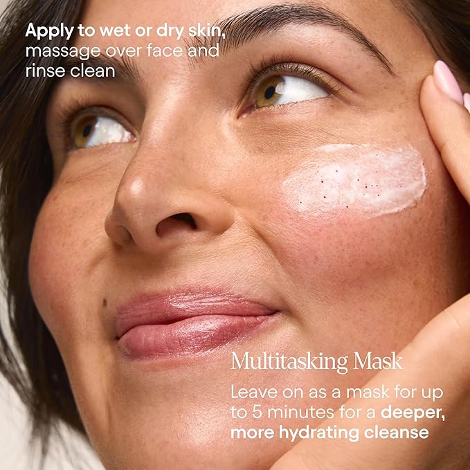 ALPYN Hydrating Cold Cream Cleanser with Vitamin C & Juneberry | Removes Dirt, Oil & Makeup | Exfoliates Dryness for Soft & Smooth Skin | 3.9 oz / 115 ml