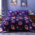 Full Size Comforter Set for Boys-7 Pieces Space Rocket Full Bedding Sets for Kids, Ultra Soft Bed in A Bag with Sheets