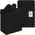 DAN RIVER 100% Cotton Salon Towels Set – 16x26 inches, Pack of 24, Highly Absorbent and Quick-Dry Towels for Hand, Salon, Spa, Beauty, Gyms and Home Hair Care, Black