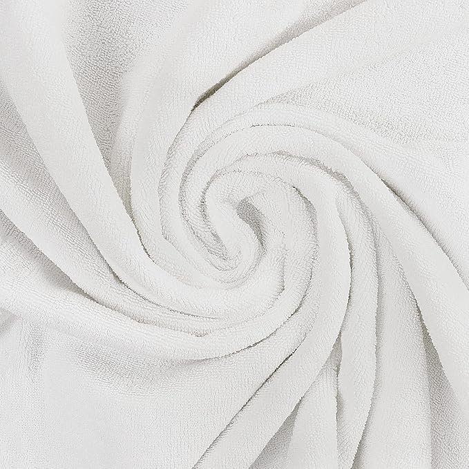 Utopia Towels Luxurious Jumbo Bath Sheet 2 Piece, 600 GSM, 35 by 70 Inches, 100% Ring Spun Cotton, Highly Absorbent and Quick Dry Extra Large Bath Towel, Super Soft Towel, White