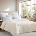 Farm To Home Down Alternative Comforter King Size 100% Organic Cotton Duvet Insert Hotel Collection Hypoallergenic Comforter Machine Washable Comforter 108 x 98 for All Season