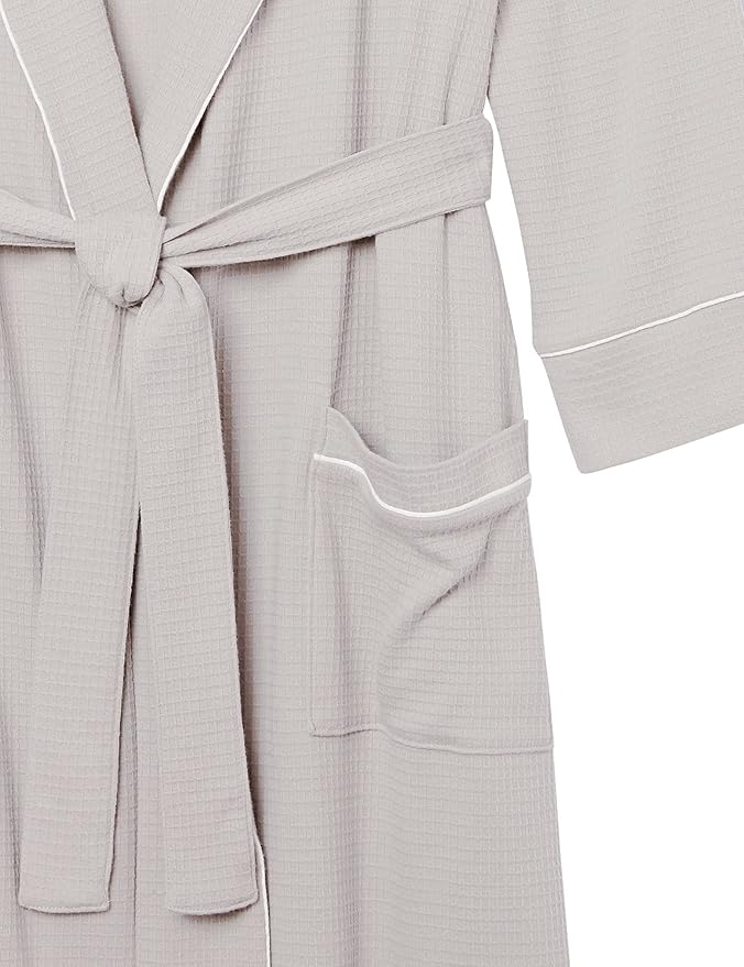 Amazon Essentials Mens Lightweight Waffle Bathrobe (Available in Big & Tall)