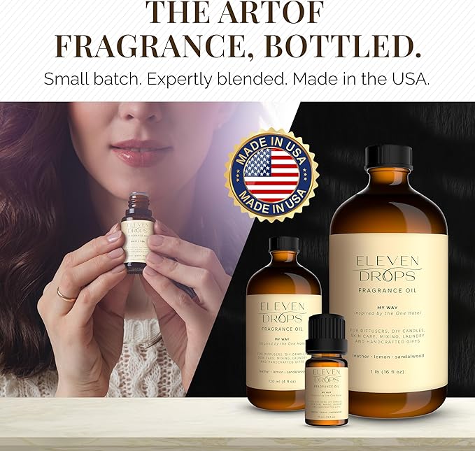 My Way Diffuser Oil - Premium Fragrance Oil Inspired By The 1 Hotel - Invigorating My Way Scent for Cold Air Diffusers, Home, Office, DIY Candles, Mixing, Long-Lasting, Pet Friendly, 10ml