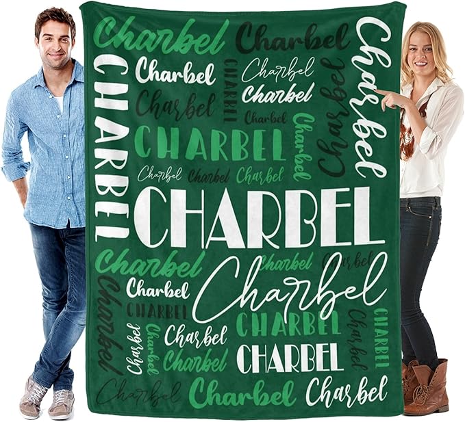 Name Blanket Personalized Blanket for Adult Kids Flannel Customize Throw Blanket Custom (Color 19, 30 x 40 Inches)