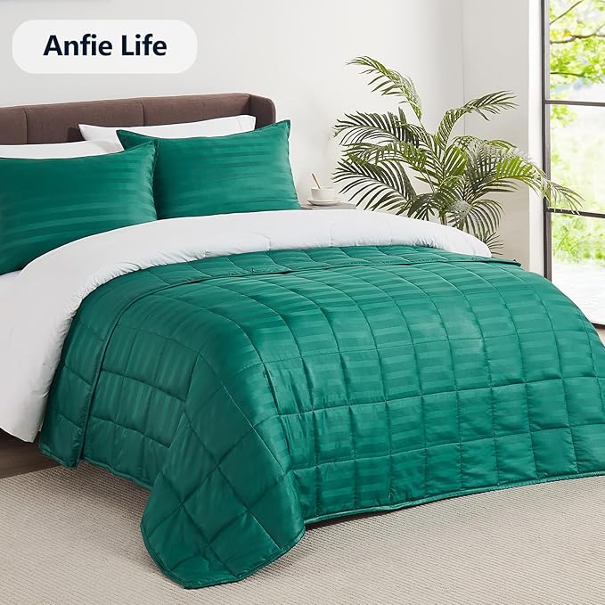 Weighted Blanket Kids (40"x60" 10lbs),Ultra Soft and Cozy Cooling Weighted Blanket Kids,Heavy Blanket with Machine Washable Soft Blanket, Green