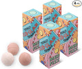 Dabble & Dollop Totally Tub-ular Tidings Merry Fizzfest Mini Bath Bombs Stocking Stuffer - Holiday Gift Set of Three Fizzy Natural Bath Bombs for Kids (Pack of 4)