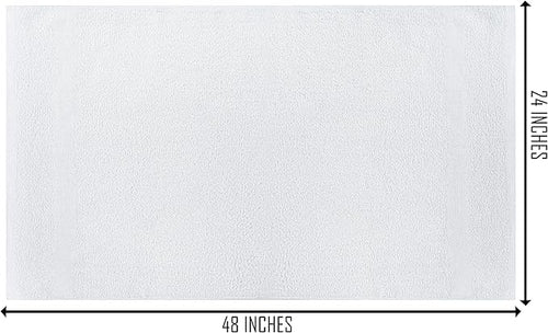 100% Cotton Bath Towel Set Pack of 24|500 GSM|Soft Large Bath Towel|Super Absorbent|Quick Dry|Ideal for Pool Home Gym Spa Hotel|Perfect for Daily Use|Bath Towel Set 24x48 Inche|White