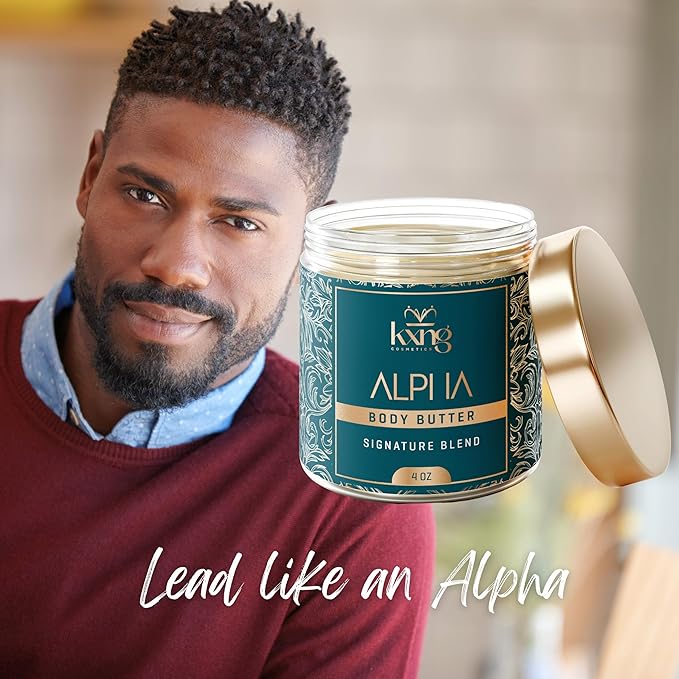 KXNG Whipped Shea Butter Moisturizer, Deep Hydration Body Butter for Men & Women, Silky, Lightweight Body Cream, Cruelty-Free