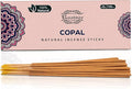 100% Natural Copal Incense Sticks 100 gm Pack, Charcoal Free –– Organic Non Toxic Insence Sticks, Made with Flowers - Meditation Gifts for Spiritual Cleansing
