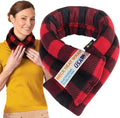 SunnyBay Microwave Heating Pad, Microwavable Moist Heated Neck and Shoulder Wrap, Versatile Weighted Beanbag Cold Pack or Warm Compress for Pain Relief, 26x4 Inches, Made in USA, Buffalo