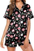 Ekouaer Pajamas for Women Set Silk Satin Pjs Shorts Sleepwear 2 Piece Loungewear S-XXL
