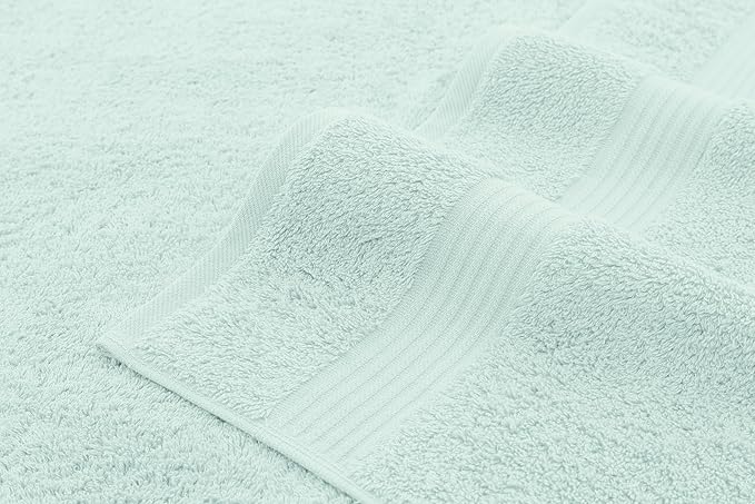 American Veteran Towel, 100% Cotton Turkish 6 Piece Towel Set, Luxury Towels Set of 6 for Bathroom Essentials, 2 Bath Towel 2 Hand Towel 2 Washcloth, Mint Green