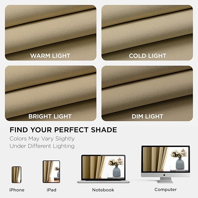 Joydeco Blackout Curtains 120 Inch Length 2 Panels Set, Thermal Insulated Long Curtains& Drapes 2 Burg, Christmas Drapes for Living Room Bedroom Window