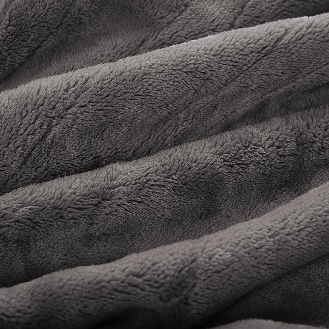 Electric Heated Blanket Full Size 72"x84", 5 Heating Levels & 10 Hours Auto Off, Single Control, Cozy Large Oversized, Cozy for Bed, Sofa, & Office, Machine Washable, Light Gray