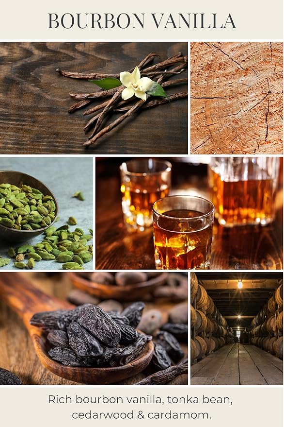 ECO CANDLE CO. Room & Linen Spray, Bourbon Vanilla, 8 oz. - Scents Of Bourbon, Vanilla, Tonka Bean, Cedarwood, & Cardamom - Recycled Aluminum Bottle, No Propellents, Pump Top, All Natural Ingredients
