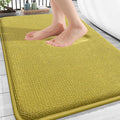 OLANLY Thick Memory Foam Bath Mat Rug 30x20, Extra Soft Absorbent Bathroom Rug, Quick Dry Bath Mat, Non-Slip, Machine Washable Carpet for Bathroom, Tub and Shower, Home Decor Accessories, Deep Mustard
