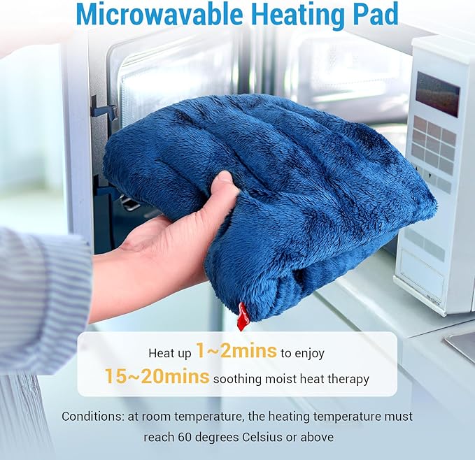 Comfytemp Microwave Heating Pad for Pain Relief, HSA Store, FSA Approved, 8"x16" 2.18LB Hot Pack Moist Heat Physical Therapy for Neck Shoulder, Cramps, Christmas Birthday Gifts for Women Men Seniors