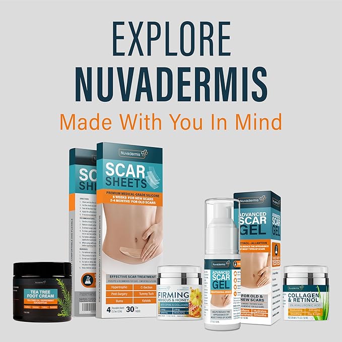 NUVADERMIS Urea Cream 40 Percent for Feet - 40% Urea Foot Repair Lotion - Maximum Strength For Dry Cracked Heels - 2% Salicylic Acid, Shea Butter, Tea Tree Oil, Vitamin E - 14 oz Jar Large