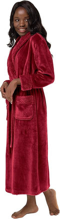 Turquaz Oversize Plush Robes For Women, Soft Warm Fleece Bathrobe for Women