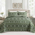 BEDIFANY California King Quilt, Reversible Lightweight Bedspread, Boho Bed Spread Coverlet Sets for Bed Decoration, All-Season Oversized King Size Quilt Bedding Set (108 * 118 in), 3 Pieces