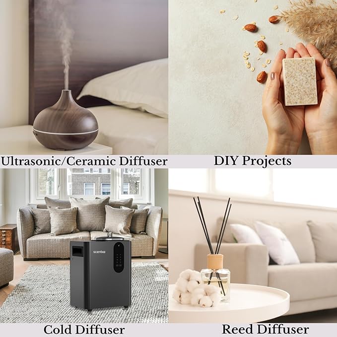 Scentia W Magic Hotel Diffuser Refill Oil Inspired by W Signature Hotel - 500 mL 16.9 fl oz - Fragrance Oil Blend Bergamot, Lemongrass & Jasmine for HVAC Diffuser - Thanksgiving & Holiday Gift