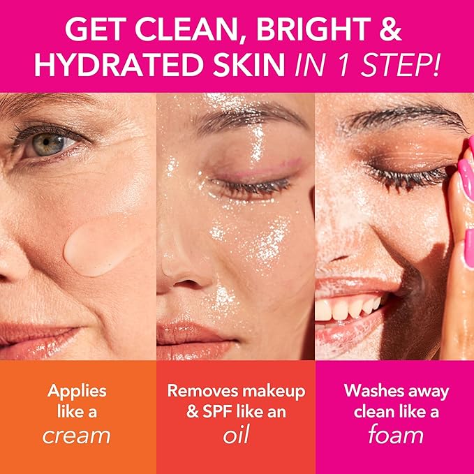 Dr Dennis Gross Vitamin C Lactic Creamy Cleansing Oil, Removes Makeup & SPF, 6 Fl Oz