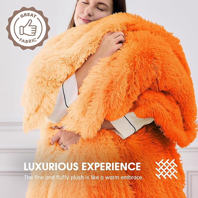 Heated Electric Blanket Throw–Faux Fur with Soft Thick Sherpa,Warm Winter Birthday Gifts for Women Grandma，10 Heat Settings,5 Time Settings with Fast Heating, 50x60, Cocoa Brown