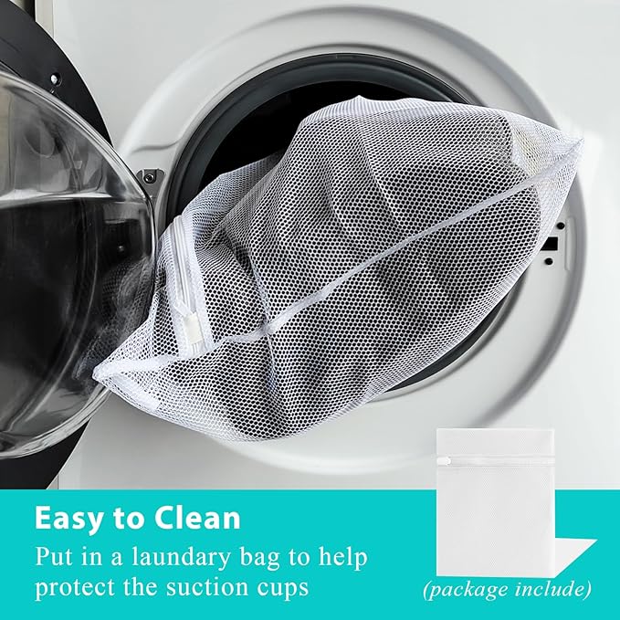 AEROiVi Full Body Bath Pillow with Adjustable Lumbar Roll Pillow Bathtub Cushion with 14 Suction Cups 3D Air Mesh Fit Any Tub Gray Bathroom Accessories