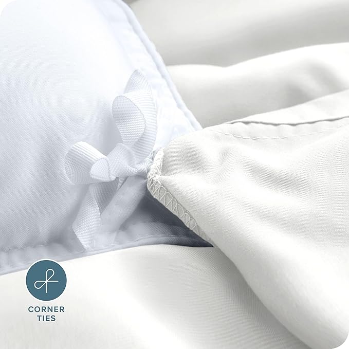 Bare Home Bedding Duvet Cover Extra Long Size - Premium 1800 Super Soft Collection - Lightweight, Cooling Duvet Cover - Soft Breathable Bedding (Twin/Twin XL, Cream)