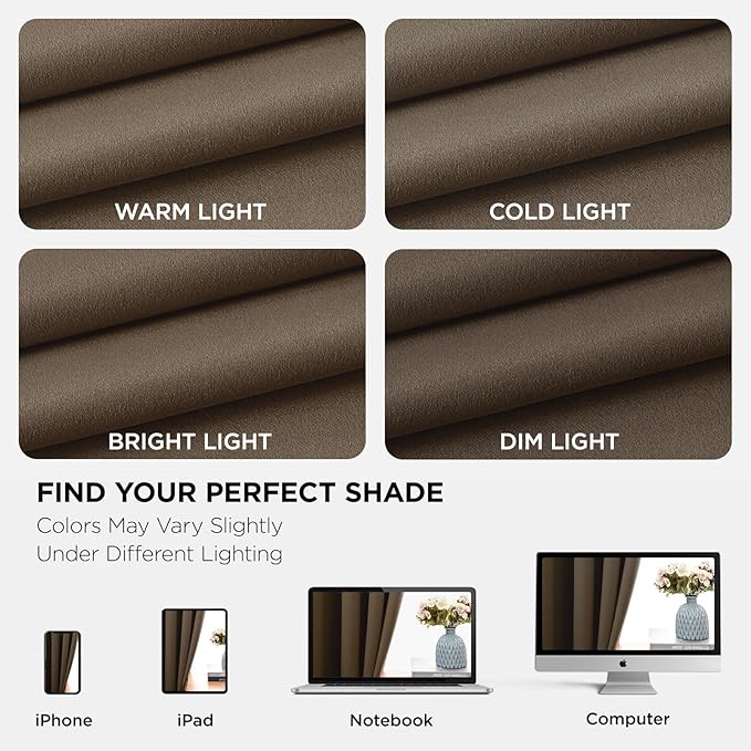 Joydeco Blackout Curtains 120 Inch Length 2 Panels Set, Thermal Insulated Long Curtains& Drapes 2 Burg, Christmas Drapes for Living Room Bedroom Window