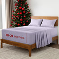Mellanni Extra Deep Queen Sheets - 4 PC Iconic Collection Bedding - Hotel Luxury, Ultra Soft, Cooling Bed Sheets - Wrinkle, Fade, Stain Resistant (Queen, Lavender)