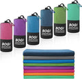 BOGI Microfiber Travel Sports Towel-Quick Dry Towel, Soft Lightweight Microfiber Camping Towel Absorbent Compact Travel Towel for Camping Gym Yoga Swimming Backpacking (XL:72''x32''+16''x16''-Nblue)