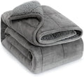 Lofus Weighted Blanket for Adults(15 lbs, 60" x 80"), Queen Size Heavy Blanket Machine Washable, Soft Weighted Blankets for Stress Relief and Sleep Promotion-Grey