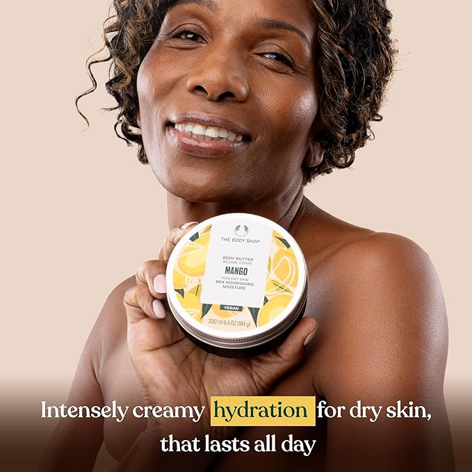 The Body Shop Mango Collection Gift Set - 4 Piece Set, Shower Gel, Body Butter, Lip Butter, Hand Balm, Vegan