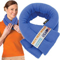SunnyBay Microwave Heating Pad, Microwavable Moist Heated Neck and Shoulder Wrap, Versatile Weighted Beanbag Cold Pack or Warm Compress for Pain Relief, 26x4 Inches, Made in USA, Sky Blue
