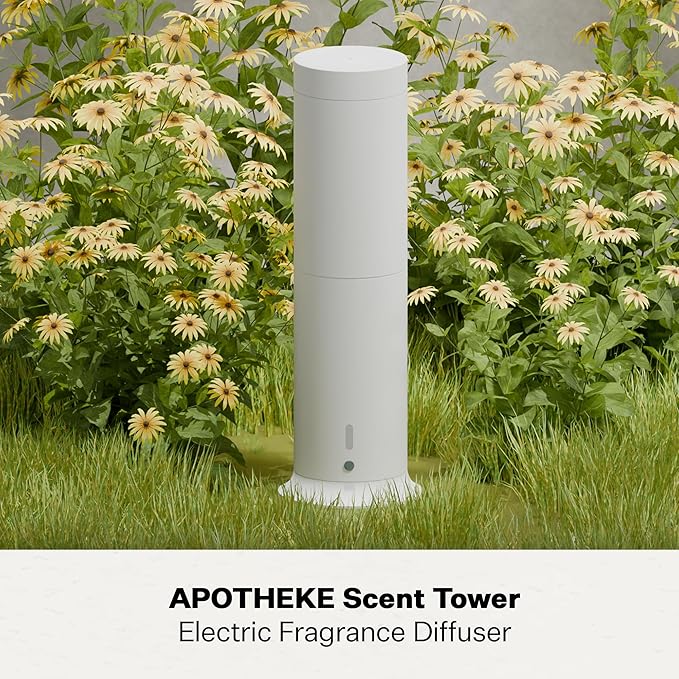 Apotheke Scent Tower Aromatherapy Diffuser Fragrance Refill, Charcoal (30 ml) - Long-Lasting Perfume-Grade Essential Oil for Clean & Fresh Home, Office, Hotel & Large Room